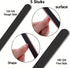 5x Boomerang Files 100/180 Grit | Curved Nail Buffer | Nail File | Polishing Block | Nail Polishing Block | Buffer Block | Nail Buffer | 17 x 2 Cm | Black