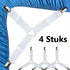 Bed Sheet Clips | Sheet Tighteners | Duvet Clamps | Sheet Tightener Clips | Set of 4 | White