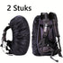 2x Rain Cover For Backpack | Backpack Rain Cover | Waterproof | Rain Cover Bag | Bag Protection Against Rain | 25-35 Liters | Black