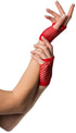 Partyxclusive Fingerless Fishnet Gloves Women Red One-size