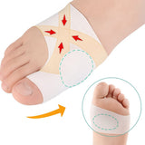 Hallux Valgus Silicone Toe Protectors | Toe Separators | Toe Corrector | Bunion | Bunion | Callus | Toe Straightening | 1 Pair | White