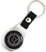 Zinc alloy compass keychain