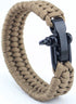 Paracord Survival Bracelet I Paracord Survival Bracelet I Extra Strong I Brown