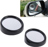 3R-012 Car blind spot mirror, 360 degree angle adjustable (black)