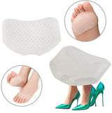 Anti-slip Forefoot Protector | Foot Cushion | Foot Pad | 1 Pair | Silicone | Breathable | Anti-Slip | Ergonomic | Transparent