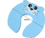 Doorstop - Foam - Blue - Child Safety - Door Protector - Animal - Door Clamp