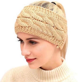 Warm Headband | Winter Headband | Women's Headband | Knitted Headband | Ear Warmer | Headband Ear Warmers | Beige