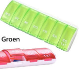 Pill Box | Pill Box | Medicine Box | Pill Box | 7 Days | 1 Week | Monday to Sunday | Green