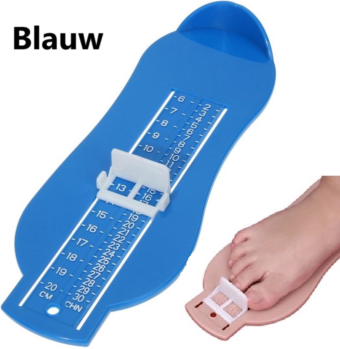 Child's Foot Measuring Tool | Child's Shoe Size Measuring Tool | Baby Shoe Measuring Tool | Baby Measurement | Blue
