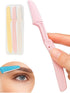 Foldable Eyebrow Scissors | Eyebrow Razor | Facial Blade | Upper Lip Hair Removal | Hair Removal Blade | Incl. Storage Box | 3 Pieces
