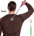 Extendable Back Scratcher Bear Claw | Adjustable Back Scratcher | Massage Scratcher | Telescopic Back Scratcher | Anti-Itch | Up to 53 CM | Stainless Steel | Black