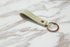 Faux leather keychain mint green