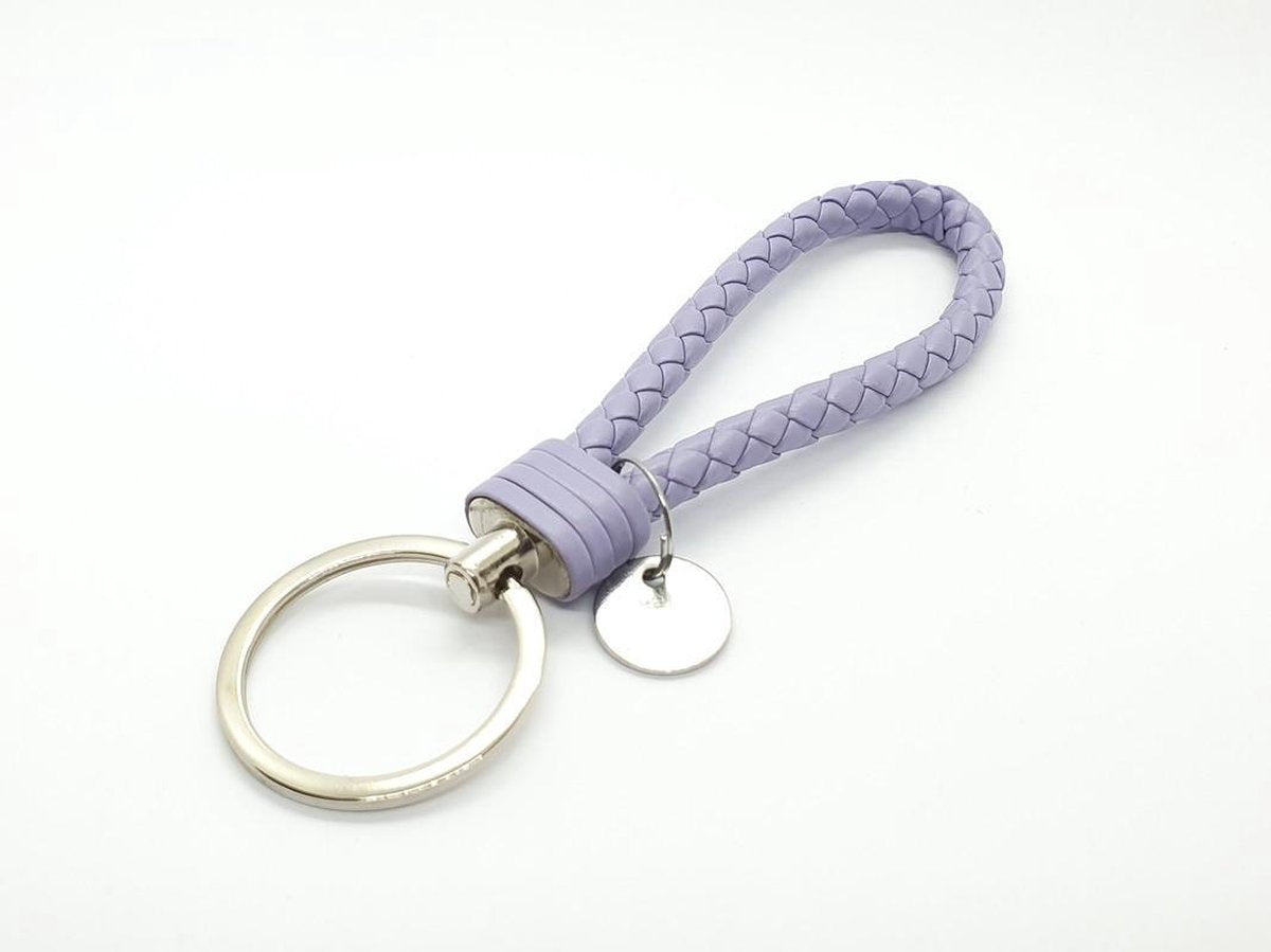 Keychain - Leather Light Purple