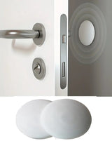 Door Stoppers | Self-Adhesive Door Protectors | Door Protection | Silicone | Transparent | Washable | White | 2 Pieces