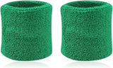 Wristband Set | Sweatband | Sweatbands | Wrist | Sports Bands | 2 Piece | Green