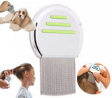 Lice Comb for Child & Pet | Lice Brush | Flea Comb | Nits Comb | Dust Comb | Lice Remover | Stainless Steel | Green