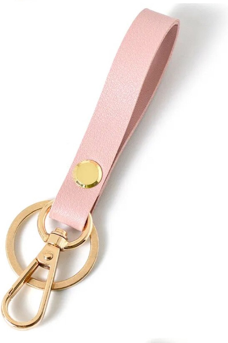Luxury Ladies' Keychain | Key Holder | Car Keychain | Modern Style | With Double Key Rings | Pink