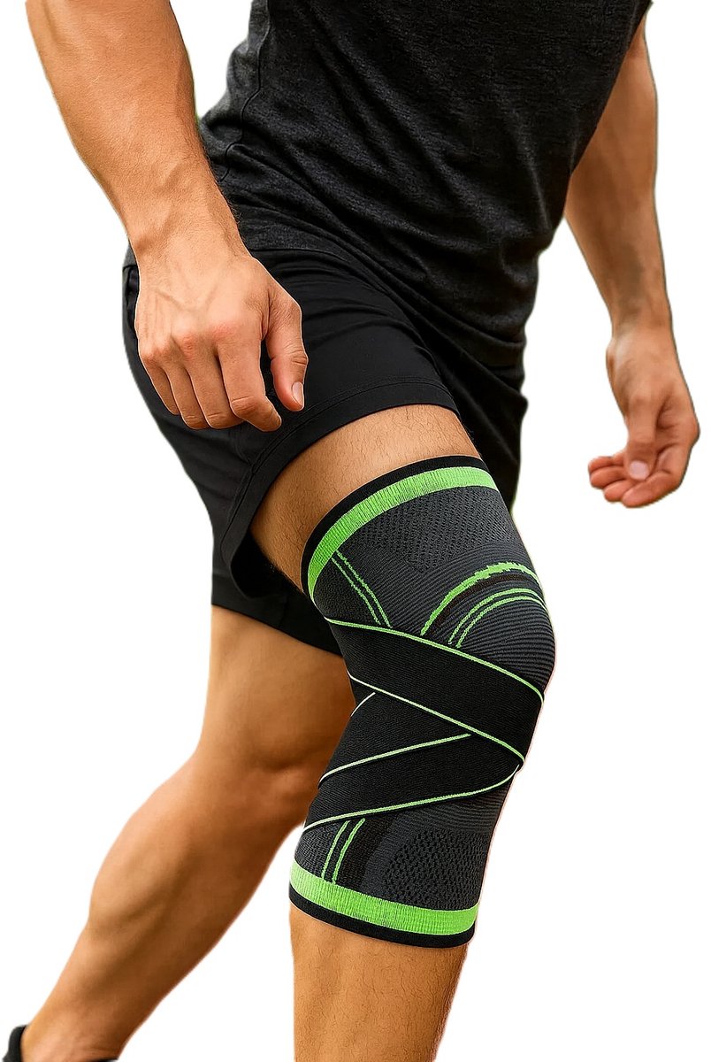 3D Compression Knee Brace | Knee Support | Knee Protector | Knee Bandage | Knee Support | 1 Piece | Adjustable Compression Level | Size M
