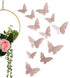 3D Wall Decoration Butterflies 12 Pieces | Wall Decoration | Wall Butterflies | Butterfly Wall Stickers | Rose Gold