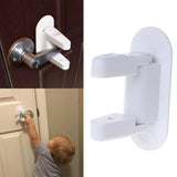 Door handle lock - Door handle latch - Child safety - Door security - Safety lock - 2 pieces - White