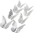 3D Wall Decoration Butterflies 12 Pieces | Wall Butterflies | Butterfly Wall Stickers | Solid Wall Stickers | Silver