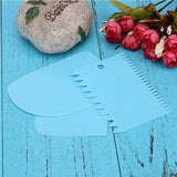 Fondant Scraper - Fondant Cutter - Dough Cutter - Cake Decoration - 3 Pieces - Blue