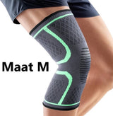 Compression Knee Brace | Knee Support | Knee Protector | Knee Bandage | Knee Support | 1 Piece | Black Green | Size M