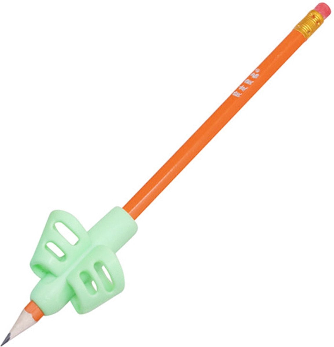 Pencil Grips | Finger Grip Writing Aids for Children & the Elderly | Pencil Holder | Pen Holder | Writing Aids | 1 Piece | Green