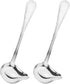 2-piece gravy spoon, small spoon with spout, 18/10 stainless steel, sauce ladle for scooping gravy and sauces, 7.87 inches
