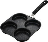 Non-stick egg pans - Cast iron egg frying pan - Breakfast burger egg pancake maker - for fried eggs, pancakes - Suitable for gas stoves and induction cooktops