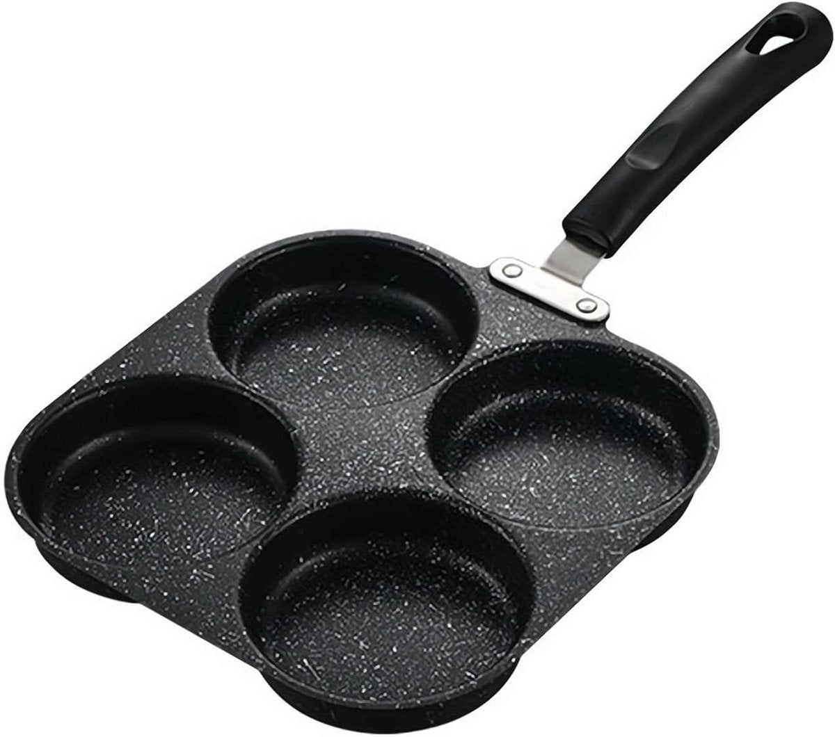 Non-stick egg pans - Cast iron egg frying pan - Breakfast burger egg pancake maker - for fried eggs, pancakes - Suitable for gas stoves and induction cooktops