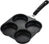 Non-stick egg pans - Cast iron egg frying pan - Breakfast burger egg pancake maker - for fried eggs, pancakes - Suitable for gas stoves and induction cooktops