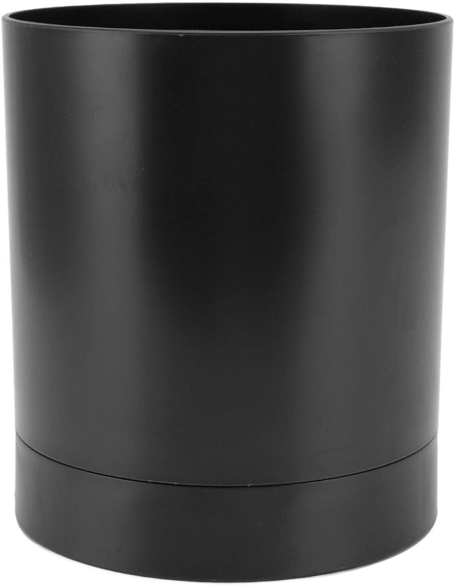 Kitchen utensil holder, large countertop kitchen utensil holder, 360-degree rotating simple chopsticks basket, kitchen cutlery holder with compartment design for home (black)