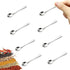 8 Mini Stainless Steel Spice Spoons - 7.3cm - For Salt, Sugar & Honey
