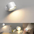 Wireless Rechargeable LED Wall Lamp Indoor White - 3 Colors/3 Brightness Levels - 360° Rotatable