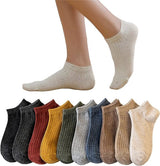 10 pairs of women's sports socks - cotton ankle socks - low socks for women - invisible socks