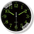 Luminous digital quartz wall clock - 20 cm - Modern minimalist silent clock for living room and bedroom - Stylish wall clock for home use