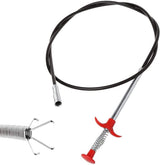 Sink plunger - Flexible drain cleaner - Gripper with 4 claws - For kitchen sink and bath - Retractable poles (160 cm)