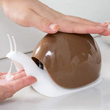 Soap dispenser - Cute soap dispenser in the shape of a snail, suitable for kitchens, bathrooms, etc. (120 ml) (brown)