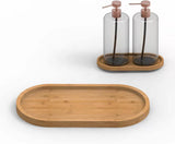 Bamboo soap dish - Bathroom shelf - Kitchen shelf - Bamboo shelf - Washbasin shelf - Jewelry tray for the vanity - Cosmetics storage box - Bathroom rack - The ideal choice for storing jewelry, cosmetics, and small items