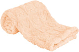 Baby blanket with heart motif, ultra-soft, cozy baby blankets for girls and boys, soft baby and toddler blankets for newborn babies, gifts for the crib and stroller (76 x 102 cm) (apricot pink)