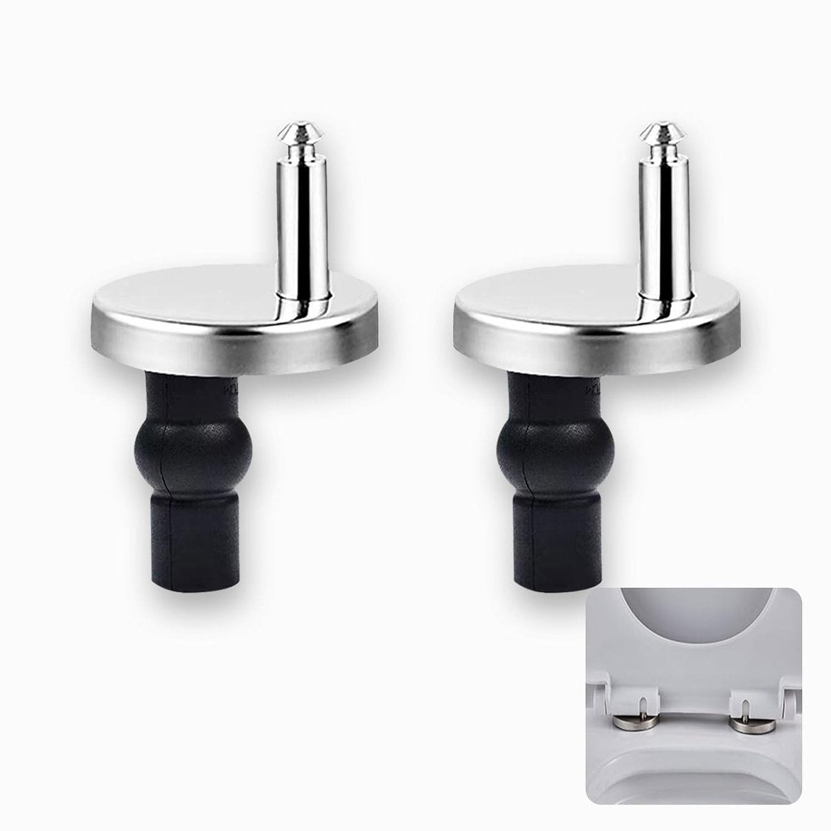 Toilet Seat Hinge Parts – Top-mounted, quick installation