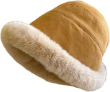 1 Women's Winter Hat - Cold Weather - Extreme Warmth and Wind Protection - Fleece-lined Interior - Wide Brim Design - Thick Insulated Material for Snow - Khaki