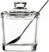 piece Classic clear glass sugar bowl with lid Serving spoon Salt shaker Pepper Storage jar Spice jar Dispenser container Sugar box Condiment Spice racks Home kitchen holder