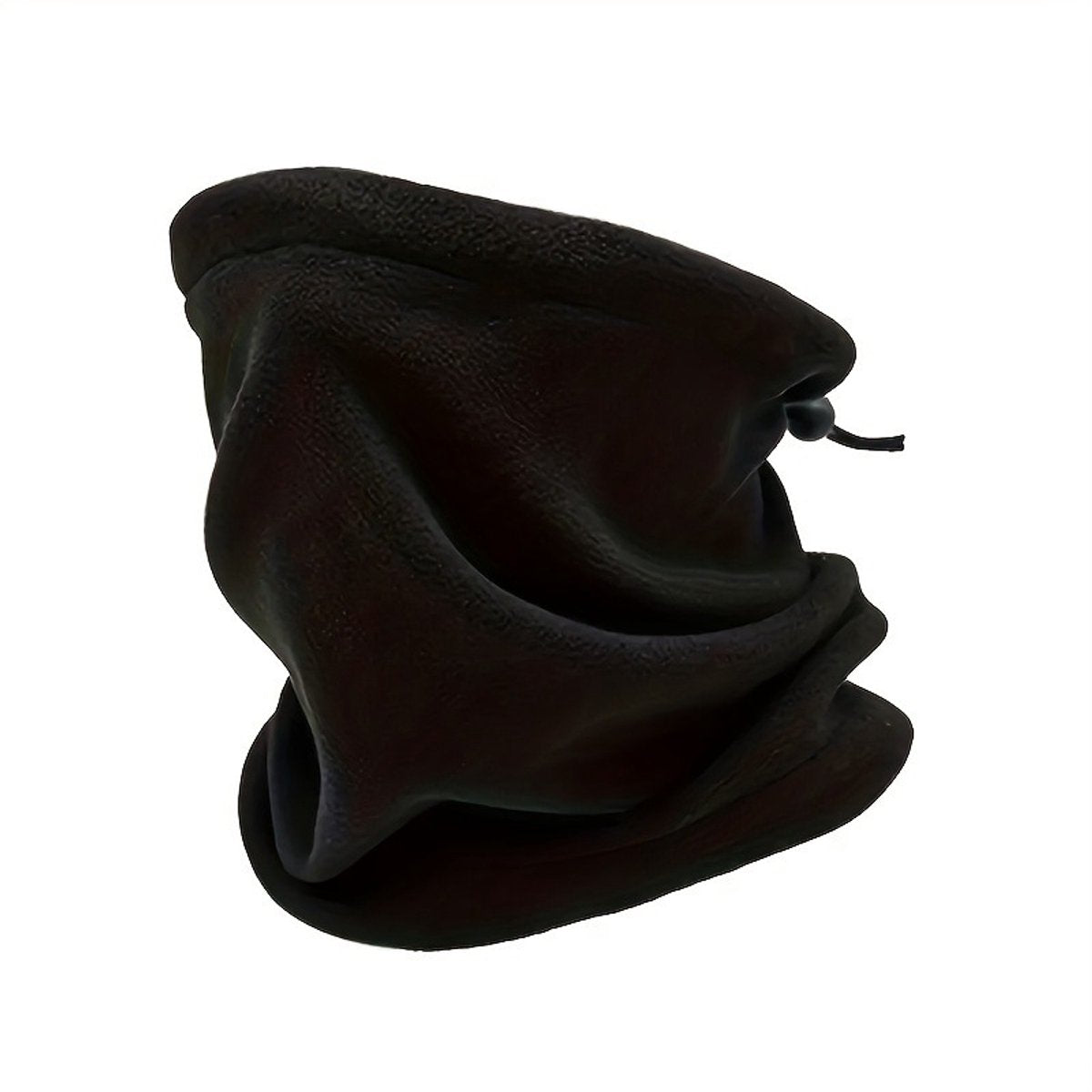 Multifunctional tubular scarf (black) - lined with warm fleece, can be used as a neck warmer or face mask - windproof and warm scarf - suitable for winter sports such as skiing, snowboarding, cycling, hiking, and ice skating