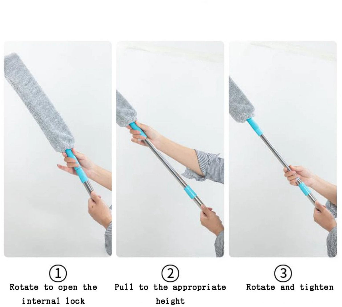 Underbed Dust Wiper – Extendable to 130cm, home use