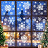 Reusable Christmas Window Stickers - Christmas Window Stickers - Christmas Window Stickers - Christmas Window Decoration - 116 stickers for the holidays, including 9 snowflake stickers - Suitable for winter interior decorations - Festive home decoration