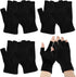 Fingerless gloves (pack of 4 pairs) - Fingerless gloves for women - Fingerless gloves for men - Winter warmth - Knitted half-finger design - Suitable for work, typing, writing, and running - Unisex