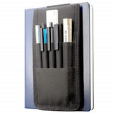 Adjustable pen holder - Velcro, 3 elastic bands - For hardcover diaries & planners