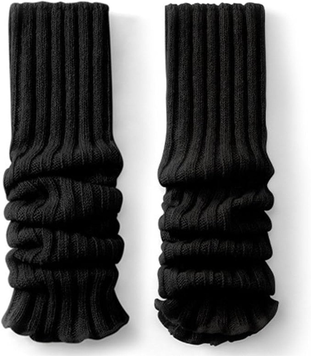 Winter leg warmers - Women's Oktoberfest leg warmers - Black women's leg warmers - Children's leg warmers - High knee socks and ankle warmers